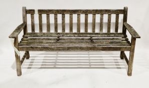 Lister teak garden bench, 160cm wide
