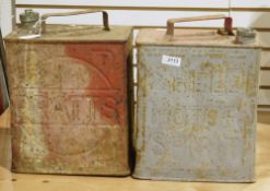 Shelby Motor Spirit can and a Pratts can (2) (PLEASE NOTE VAT WILL BE PAYABLE ON THE HAMMER FOR THIS