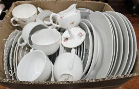 A Bourne Denby jug, a silver plated tureen and cover, a silver plated jug, small quantity of LP's,