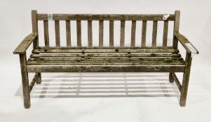 Lister teak garden bench, 160cm wide