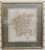 [Cary] Map - 'Worcestershire from the best of Authorities' (1806), glazed and framed 53cm x 43cm