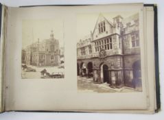 Quantity of assorted ephemera including large photograph album, late 19th/early 20th century black a