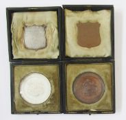 Victorian Cambridge University rowing medal, encased within glass and awarded in 1894 to 