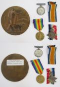 WWI 1915 Star, War Medal and Victory Medal awarded to 