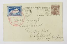Stamps of India: Postcard from 1924 British Mount Everest Expedition signed by Captain J.B.L Noel,