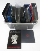 GB stamps: Large grey plastic box of QEII mint & used definitives & commemoratives on cover and in