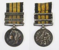 Victorian East and West Africa Medal with 1891-2 and Witu August 1893 clasps, named to 