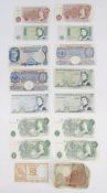 Bank notes including O'Brien £5 BO4 514134 (fair), Peppiatt £1 (2) TO3H 663178 and B48E 943353 (