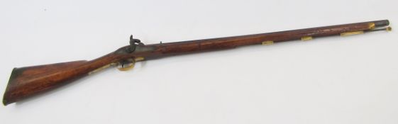 1853 Pattern Enfield percussion musket dated 1855, the lock with crowned 