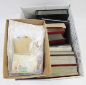 World stamps: Various issues in large box of 11 albums/stock-books plus carton of German with
