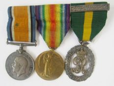 WWI War Medal and Victory Medal named to 