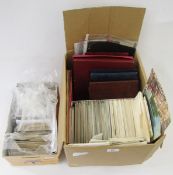 Quantity of postcards including PHQ cards 1980 and later, in albums, topographical scenes of London,