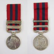 Victorian India General Service Medal with Burma 1887-89 and Burma 1885-7 clasps, named to 