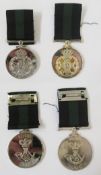 Silver bicentennial Rifle Brigade Medal, together with a plated version, collection of military