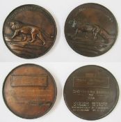 Two British Army Rifle Association medals, Prince of Wales Cup 1925, runners up, depot of the