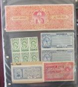 British Empire & World stamps: Green folder of mint and used with blocks, covers, postcards and