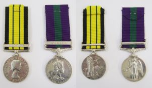 General Service Medal with Malaya clasp, and African General Service Medal with Kenya clasp named to