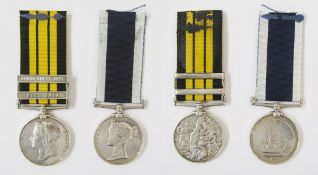 Victorian East and West Africa Medal with Benin River 1884 and Witu 1890 clasps named to 