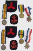 WWI 1915 Star, War Medal and Victory Medal awarded to 