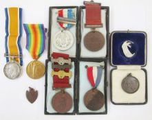 WWI War Medal and Victory Medal named to 