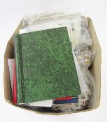 GB & World stamps: Large box of 4 albums, GB presentation packs & c 50 covers, bags of cuts from