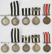 Four service medals of the Order of St John (see photos for names), and a King George V Faithful