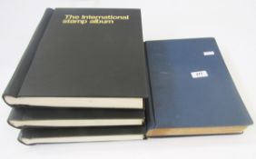 British Empire & World stamps: Collection of mint & used in 3 SG Internationals plus stock-book,