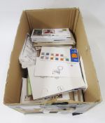 GB & World stamps: Large box of FDC & other covers, 100+, many purposed, plus some specimen and