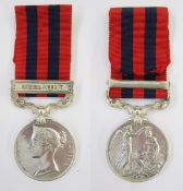 Victorian India General Service Medal with Burma 1885-7 clasp, named to 