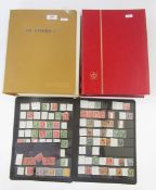 USA stamps: Collection of 1851 to modern day mint and used in album, large stock-book and on stock-