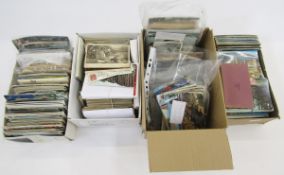 Quantity of UK and rest of the world postcards including topographical interest, scenes such as