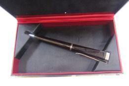 Mont Blanc Franz Kafka limited edition ballpoint pen, no.12970/16500, the cap with silver fittings