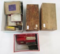 Quantity of photographic negative plates, some of which are boxed, from the Imperial Dry Plate