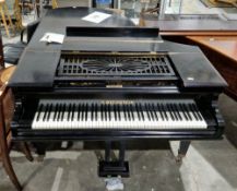 C Bechstein grand piano, no.106208, circa 1912, in ebonised case on square tapering legs and with