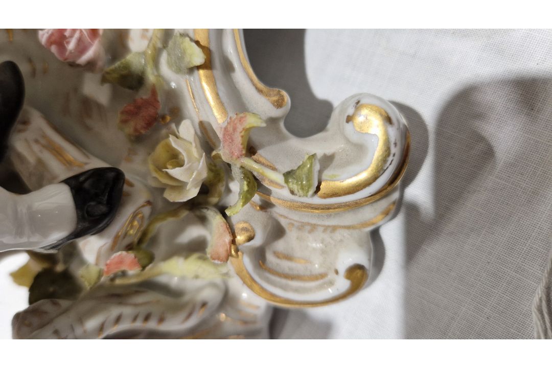 Collection of continental porcelain figures, groups and candlestick groups, late 19th century, - Image 17 of 23