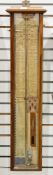 Late 19th/early 20th century Admiral Fitzroy barometer, mahogany cased, with thermometer (lacking