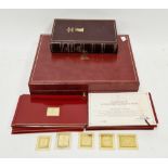 Hallmark Replicas Limited commemorate stamp ingot set 'The Empire Collection', to include 25