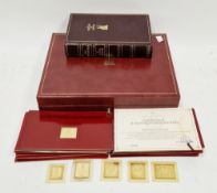 Hallmark Replicas Limited commemorate stamp ingot set 'The Empire Collection', to include 25