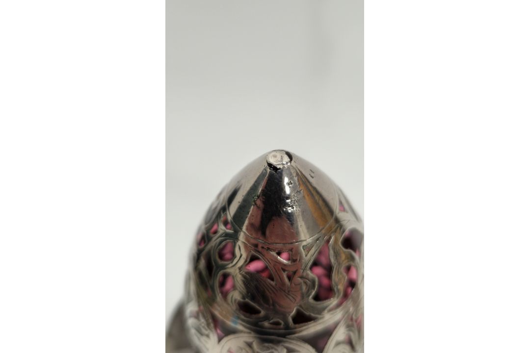 Pair of Victorian silver overlaid ruby glass decanters and stoppers, Birmingham 1900, maker's name - Image 72 of 72