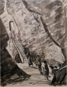 Carel Weight CBA, RA (1908-1997) Ink and wash drawing 