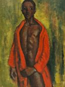 Attributed to Boscoe Holder (Trinidad and Tobago, England, 1921 - 2007) Oil on board Three-quarter