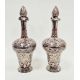 Pair of Victorian silver overlaid ruby glass decanters and stoppers, Birmingham 1900, maker's name - Image 1 of 72