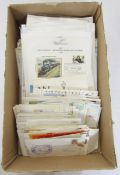 GB & World stamps: Box of 100+ KEVII-QEII period GB & World postal covers and PCs, some written up -