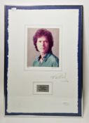 Lord Snowdon limited edition photograph of Cliff Richard, circa 1980's, signed to the mount in