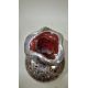 Pair of Victorian silver overlaid ruby glass decanters and stoppers, Birmingham 1900, maker's name - Image 19 of 72