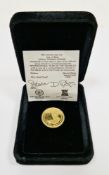 Pobjoy Mint 22ct gold limited edition one crown coin to commemorate the International Year of the