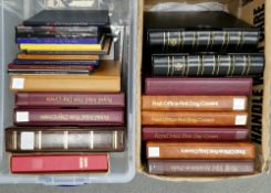 World stamps: two large black sleeved Leuchtturm albums of mint and used issues including Australia,