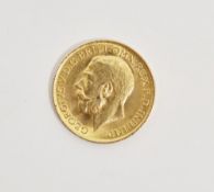 George V 1911 gold sovereign