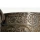 Victorian silver milk jug by Howell & James Ltd, Sheffield 1886, of circular form with engraved - Image 2 of 2