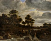 After Jacob Isaakszoon van Ruisdael (Dutch 1628/29-1682) Oil on canvas 18th or early 19th century